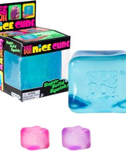 Schylling NeeDoh Nice Cube - Sensory Squeeze Toy with Super Solid Squish - 2.25 Cube - Color May Vary (Pack of 1)